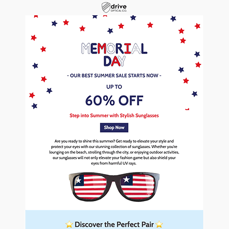 Memorial Day Sunglasses Sale